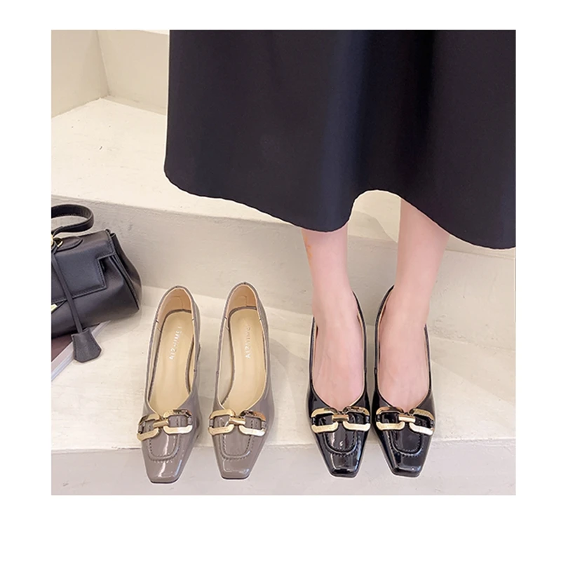 

Туфли женские кожаные с бахромой и бусинами, лоферы с квадратным носком, повседневная обувь на толстом каблуке, весенний сезон