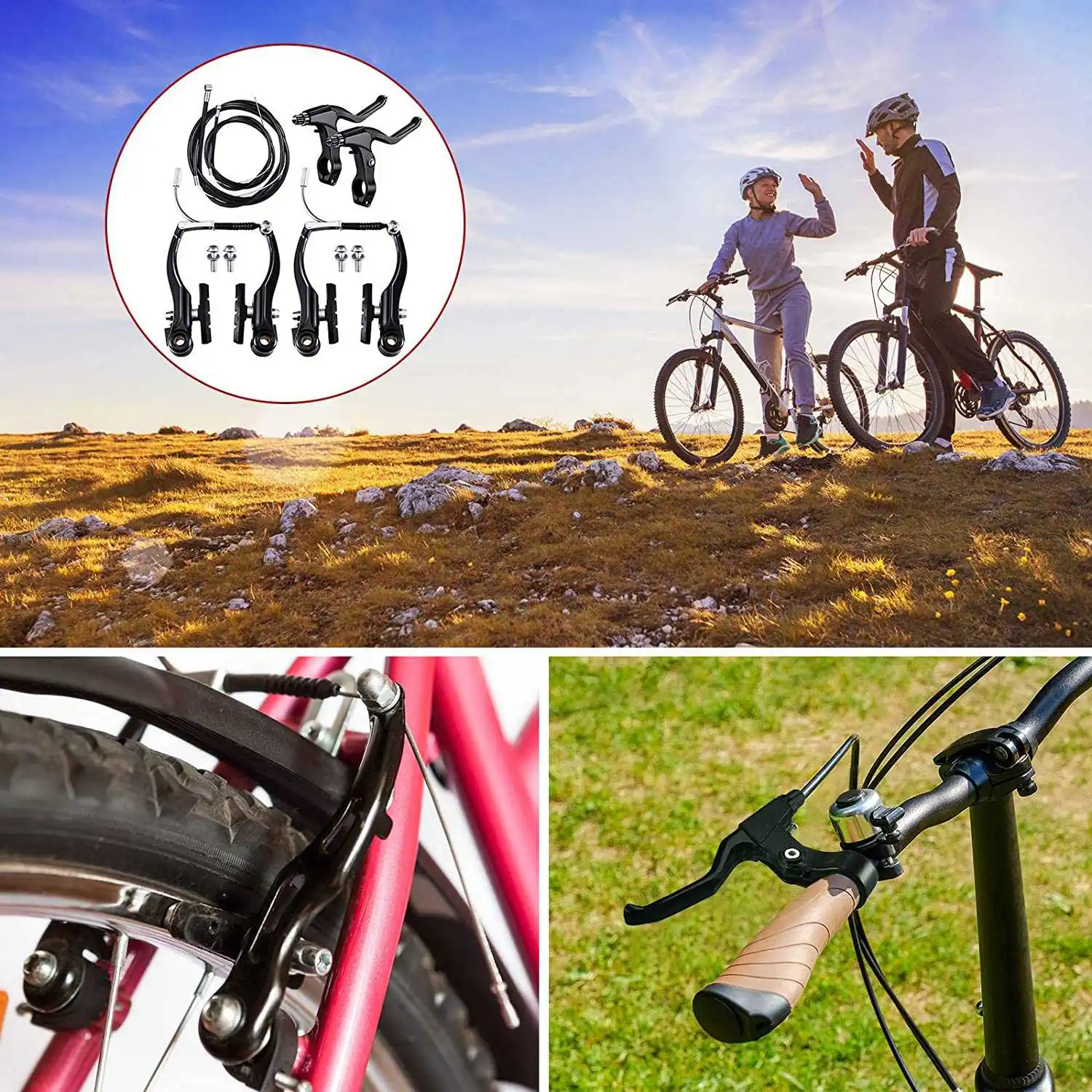 Полный комплект горного велосипеда велосипедный V-тормоз + фреза рычаг передний и