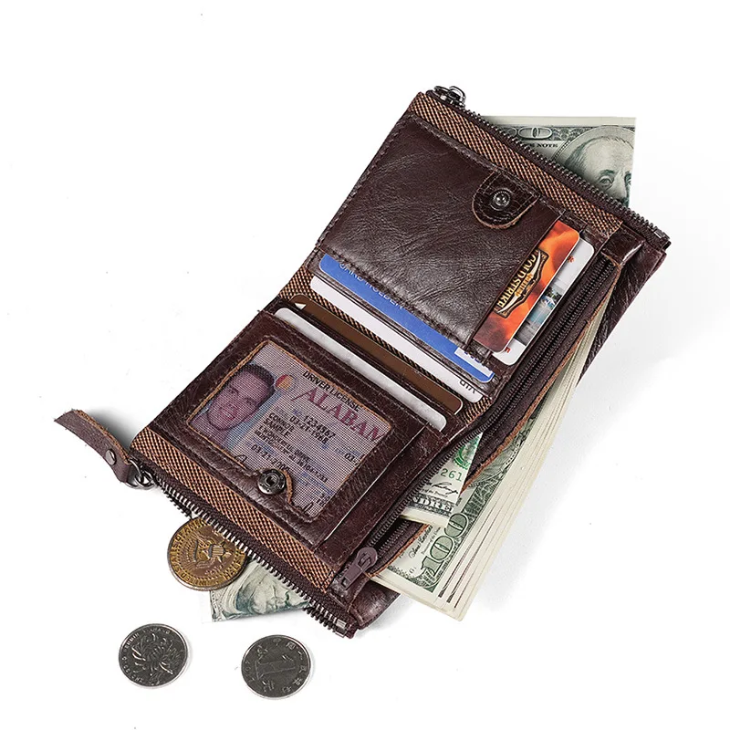 2024 роскошные дизайнерские мужские кошельки из натуральной коровьей кожи