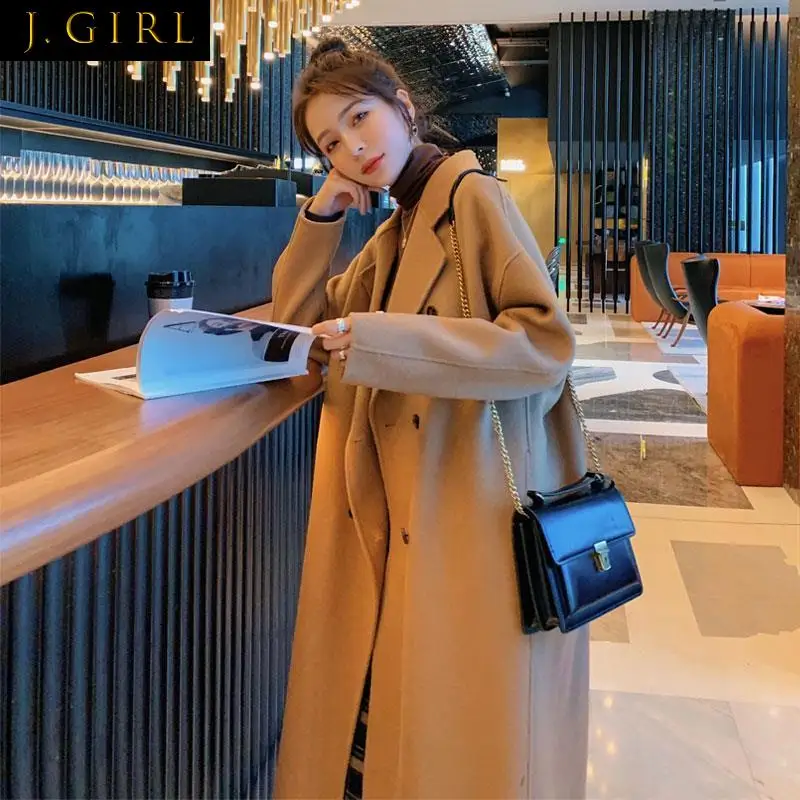 

Blends Women Autumn Warm Temperament Mujer Outwear Cozy Clothing Classic Stylish Ulzzang All-match Tender Basic Vintage Daily