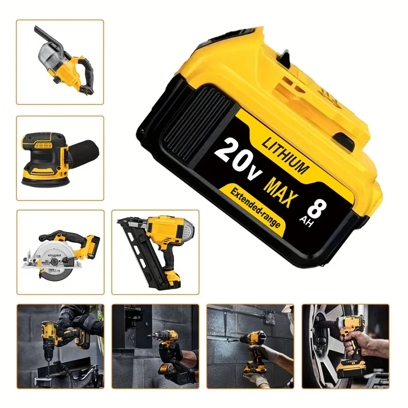 Аккумулятор для Dewalt 20 В DCB200 DCB206 DCB207 DCB204 DCB203 DCB201 DCB208 DCB180 серии DCD/DCF/DCG/DCS