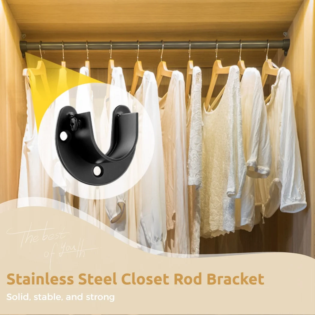 6 шт. кронштейн для карниза из нержавеющей стали держатель U-образной формы