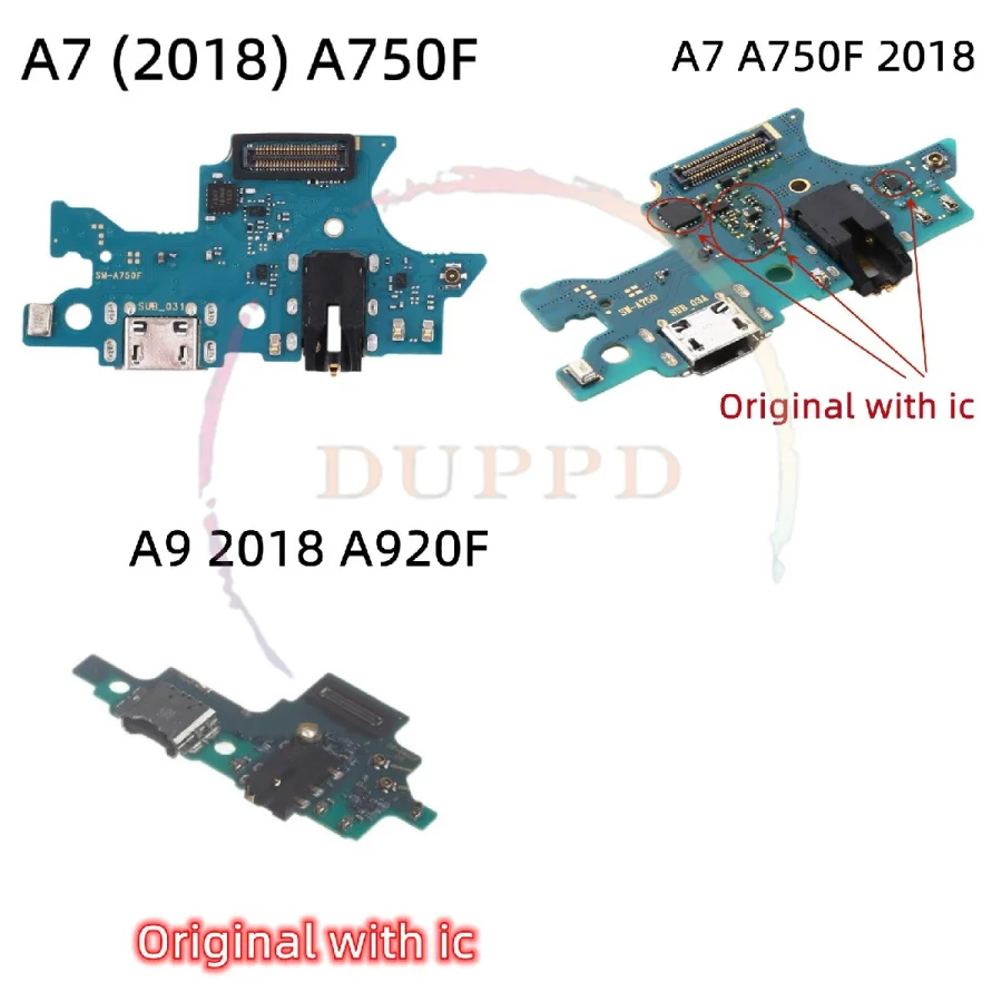 Новая плата разъема для зарядного порта гибкий кабель Samsung Galaxy A7 2018 A750 A750F / A9 A920 A920F