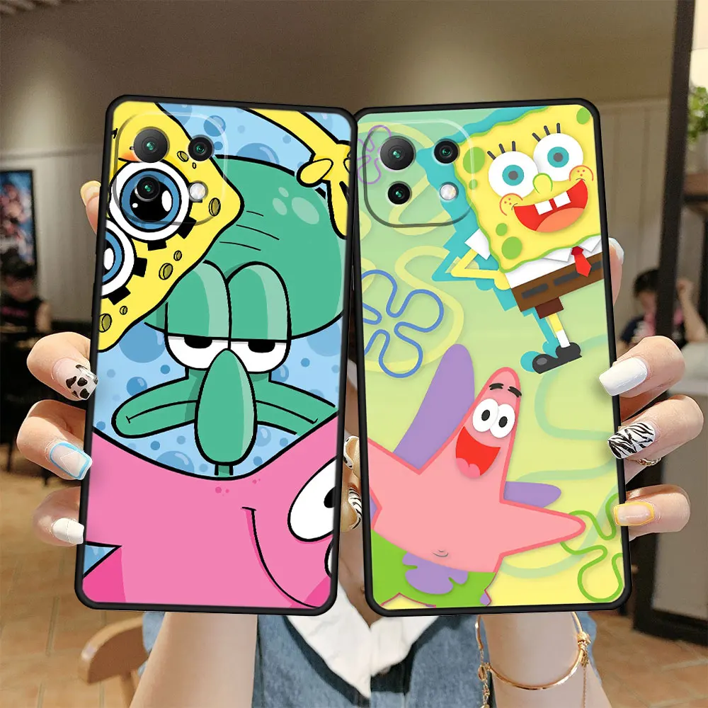 

Phone Coque SpongeBob Patrick Star Celular TPU Case for Xiaomi Redmi 12 K40 Mi 11 10T 11T Lite Pro K50 12X Note Mi11 9T Mi10