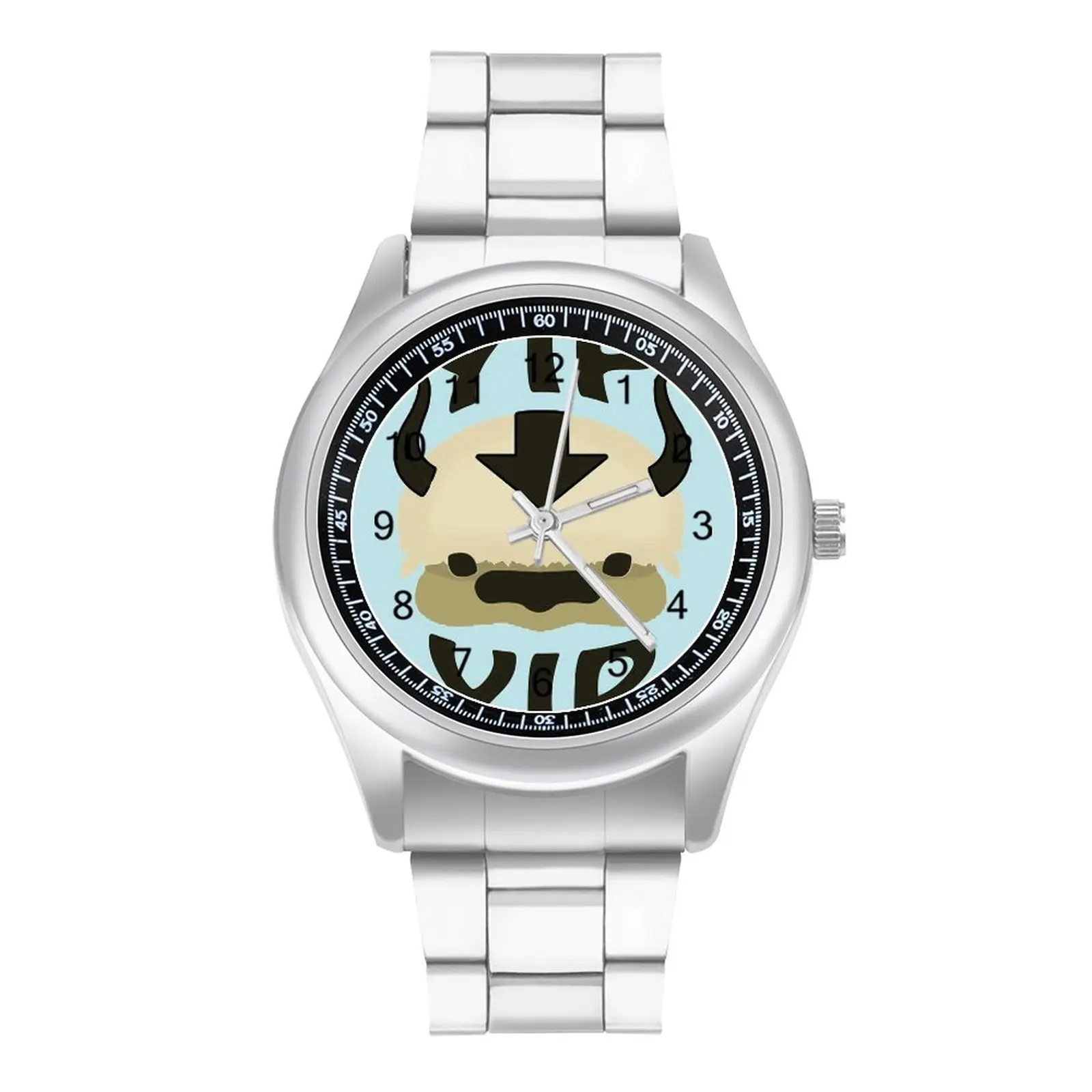 

YIP YIP APPA Avatar The Last Airbender Quartz Watch Tv Show Hit Sales Cool Wrist Watch Stainless Man Spring Design Wristwatch