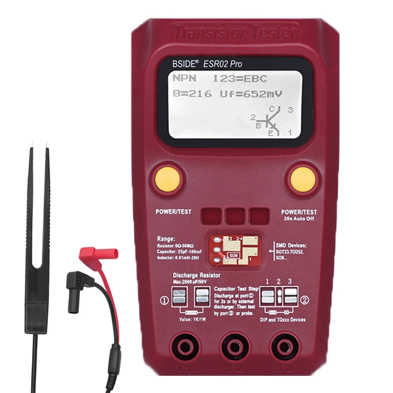

BSIDE ESR02pro Тестер транзисторов