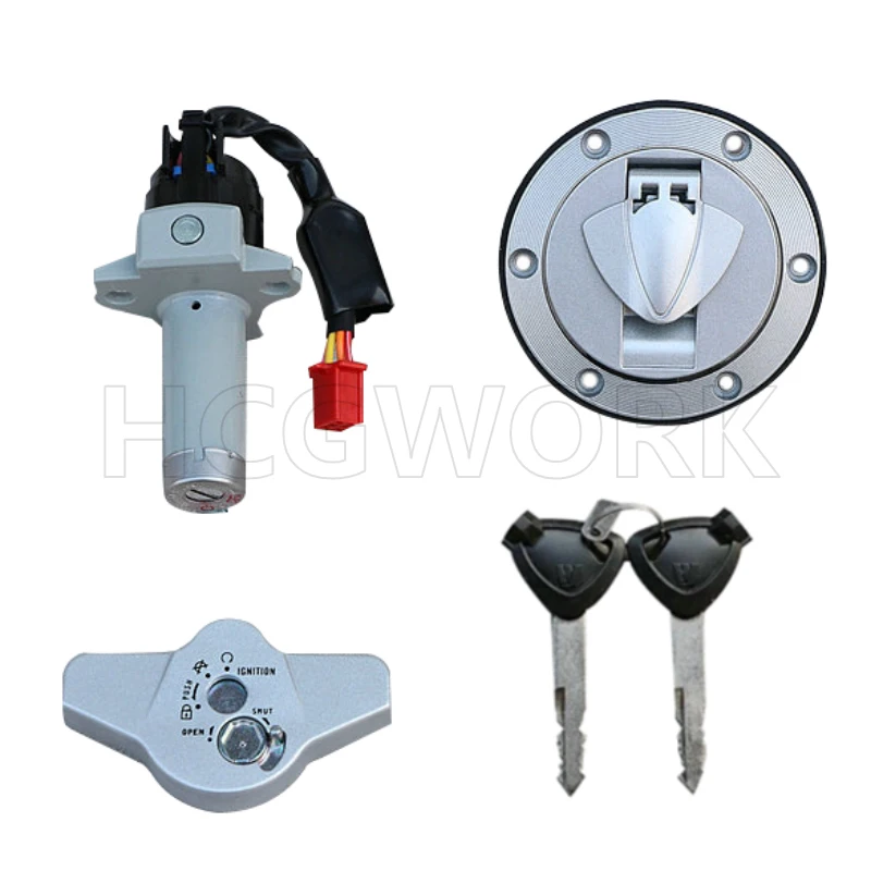 Аксессуары для мотоциклов, набор ключей дверного замка, крышка переключателя зажигания, крышка топливного бака, крышки газа, замок для Qjmotor Qj150-19a/19c/19d