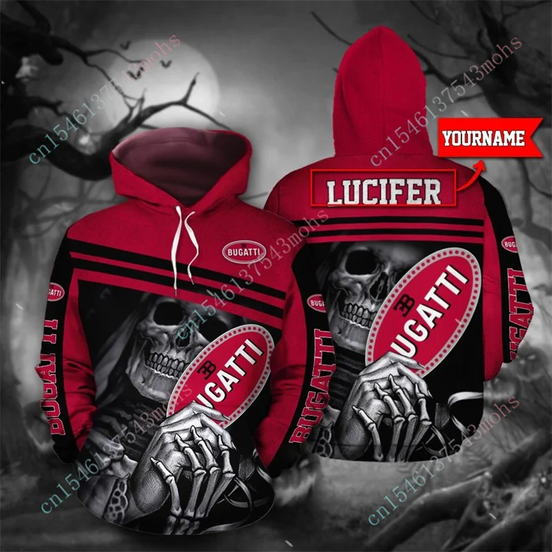 

2022 Spring New Bugatti Brand Hoodie Streetwear Casual Sweater Harajuku Oversized Hoodie Anime Men's High Quality Pullover