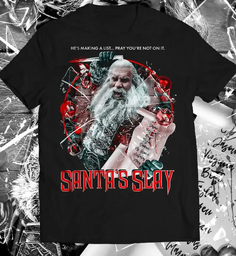 Футболка с короткими рукавами Santa's Slay *Попередний заказ* (WCW Goldberg WWE)