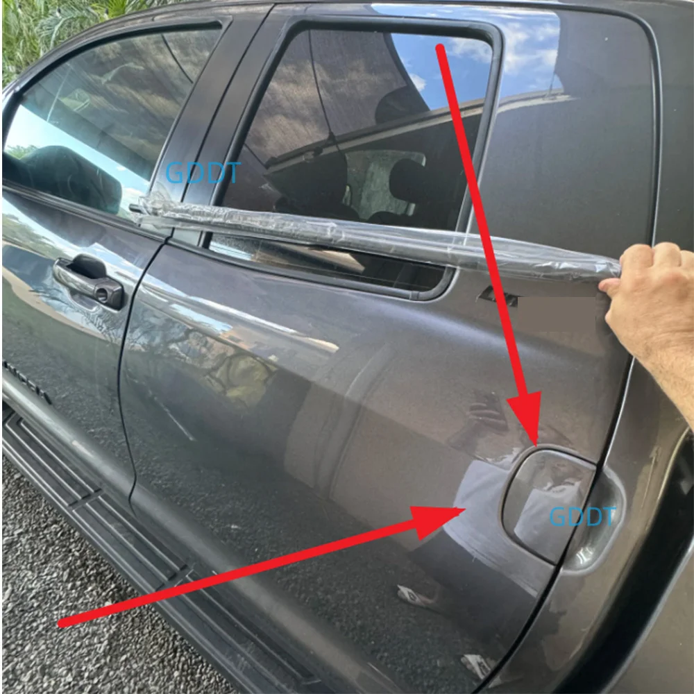 4 шт. черные наружные оконные стекла резиновые для Toyota Tundra 2007-2020 68161-0C020
