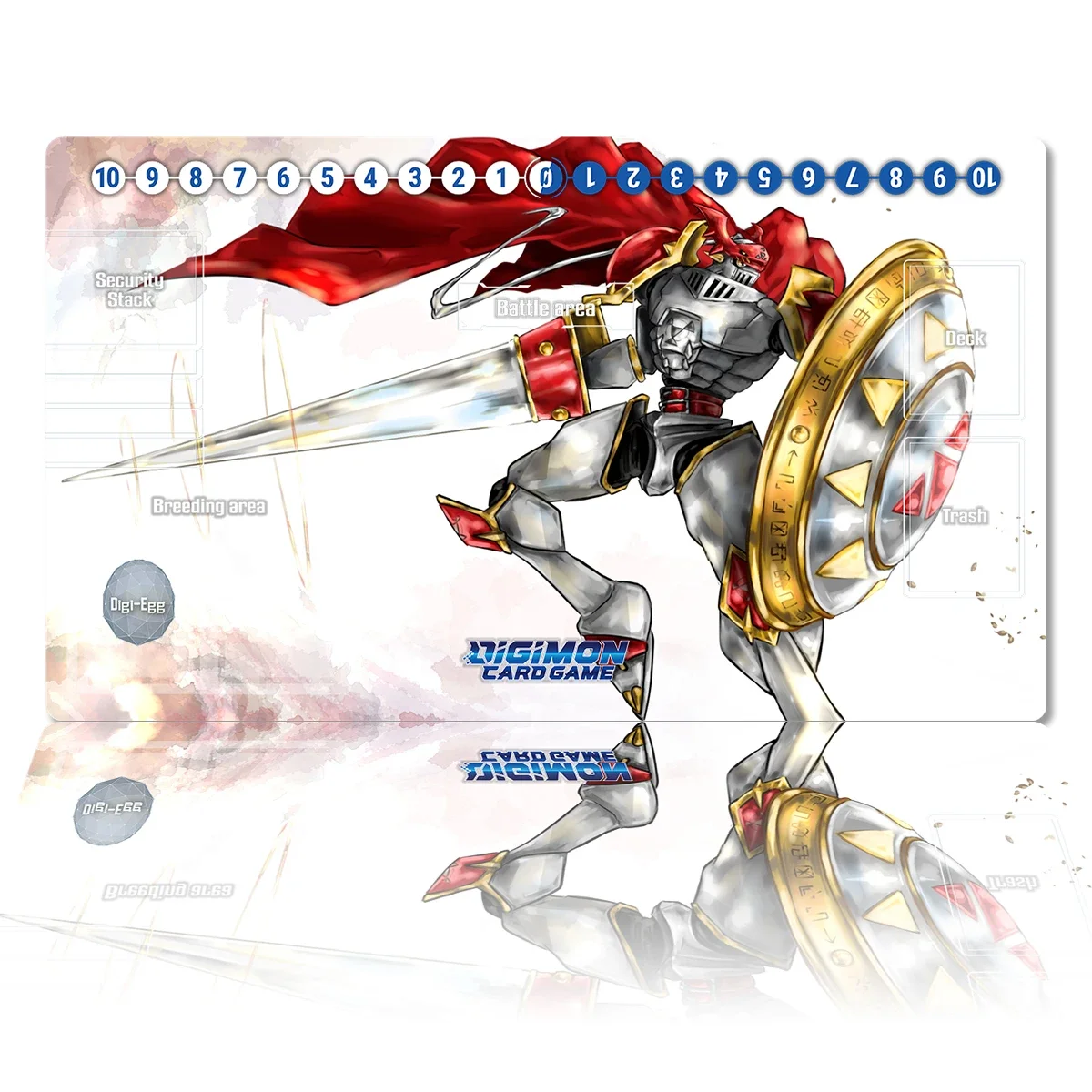 Аниме Digimon Playmat Dukemon DTCG CCG Коврик для настольной игры Коллекционный коврик