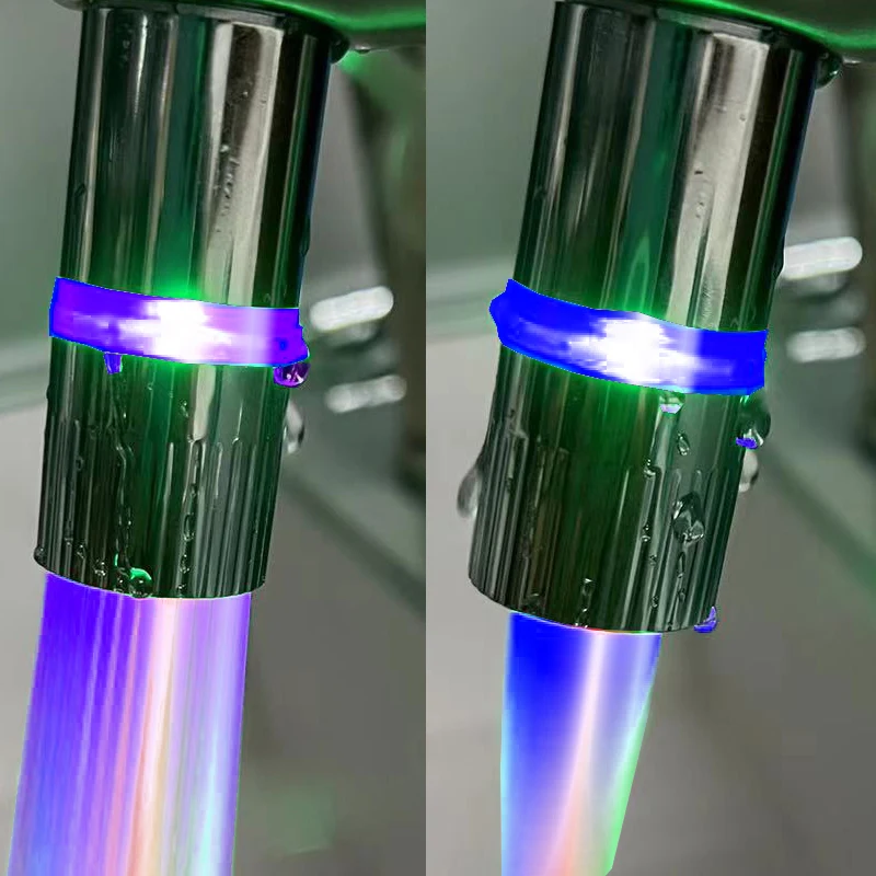 Светящийся в воде светодиодный аэратор светильник душа