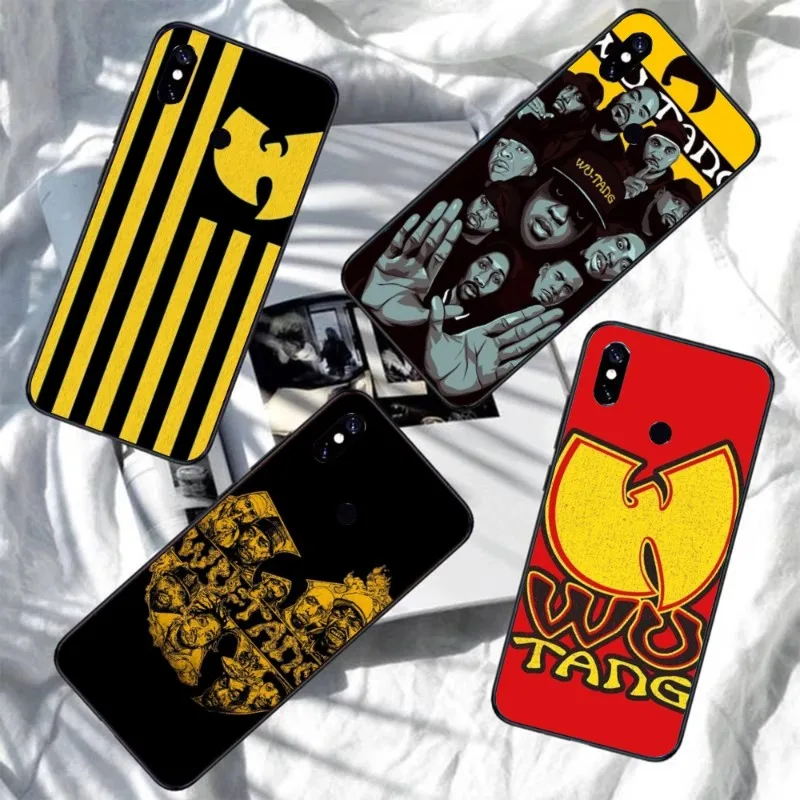 Чехол для телефона Rapper W-wWu TangG-g для Xiaomi Redmi Note 12 11 10 9T Pro Redmi 12 10 9A 9C POCO X5, мягкий черный чехол для телефона