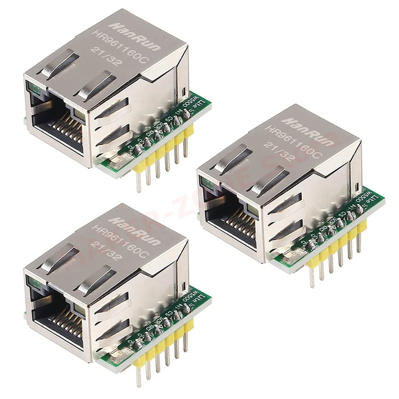 

3 шт., сетевой модуль W5500 SPI-LAN Ethernet, интерфейс TCP IP STM32, 3,3 В, 5 В для WIZ820io RC5