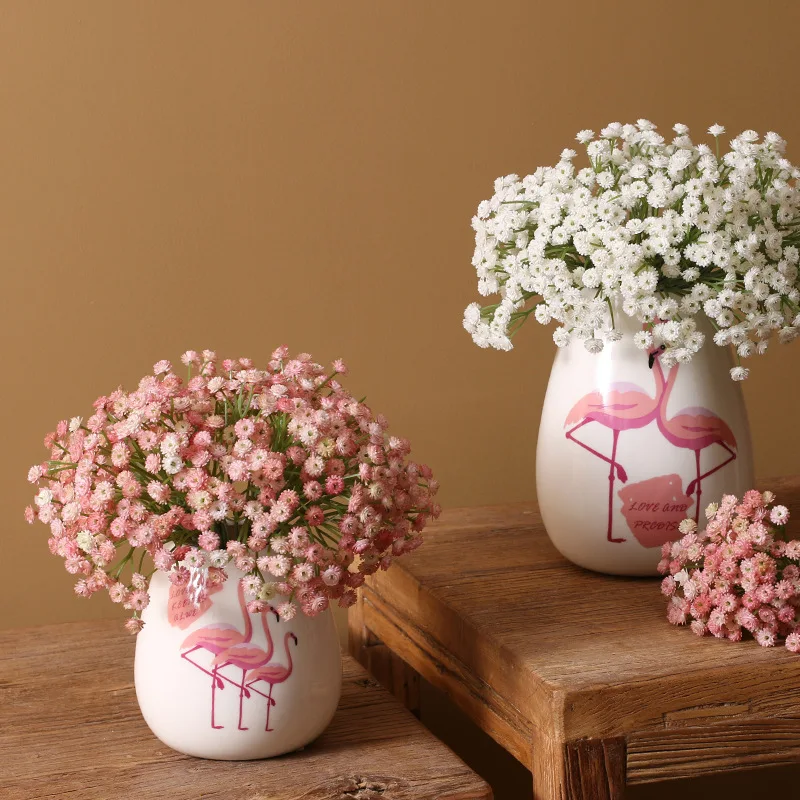 

22cm Baby Breathing Artificial Flower Plastic Gypsophila DIY Wedding Home Decoration Bouquet Arrangement