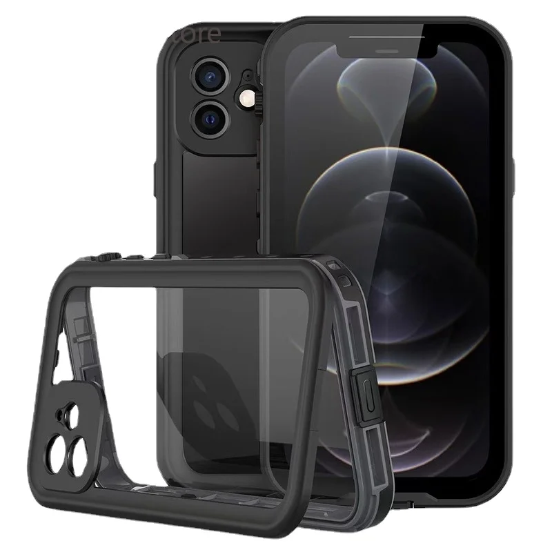 

For IPhone 13 Pro MAX Case New360° Full Protection Tempered Magnetic Adsorption Glass Phone Sleeve.iPhone 11 12 Mini Phone Cover