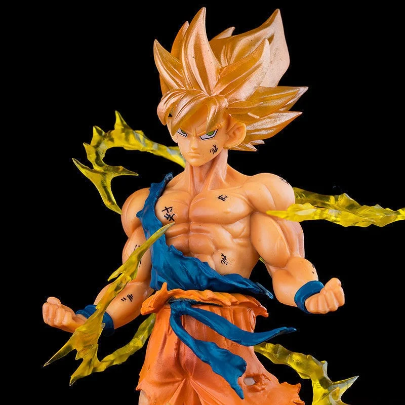 Bandai Драконий жемчуг Goku экшн-фигурка Аниме Супер сайян модель подарки