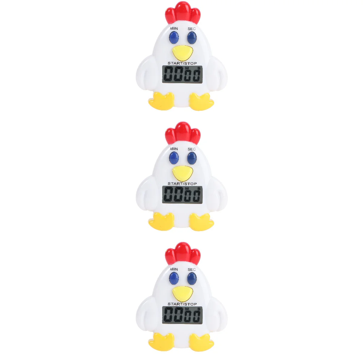 

3pcs Chicken Timer with Magnet Electronic Timer Countdown Device for Sleeping Cooking Reminder