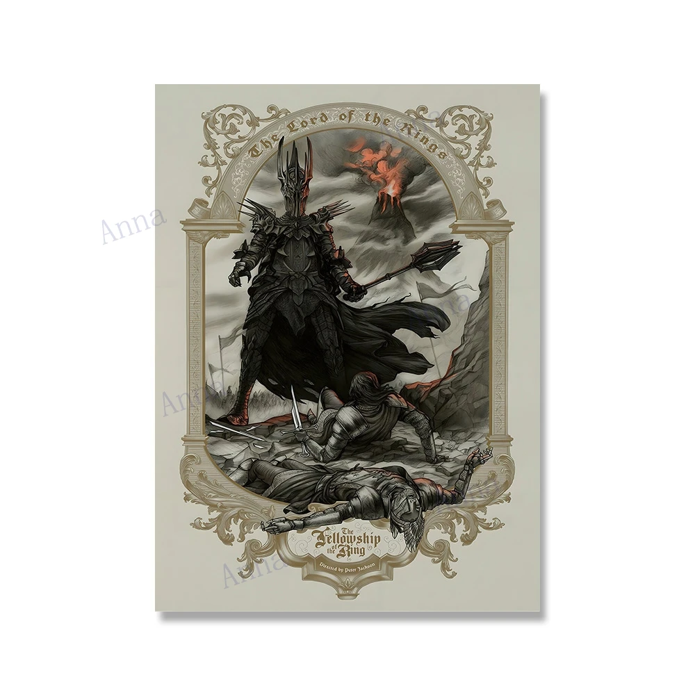 

Плакаты и принты среднего ландшафта, толкиен, настенная живопись на холсте, дорожный подарок, гостиная, домашний декор