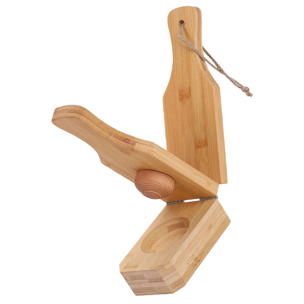 

Plantain Press Tostone Smasher Cooking Weight Cup Wooden Manual Tortilla Tools