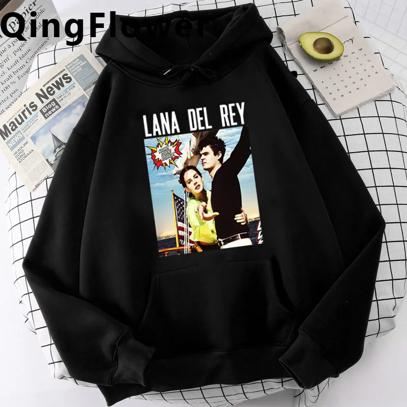 

lana del rey hoodies men Korea anime male sweatshirts hoody anime Ulzzang