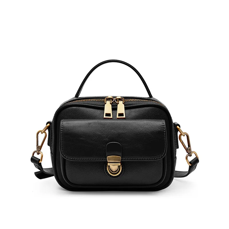 Women's Bag for Women Fashion Designer Luxury Bag Handbags Women Advanced Sense Shopping Ladies Vintage Cowhide Shoulder Bag New