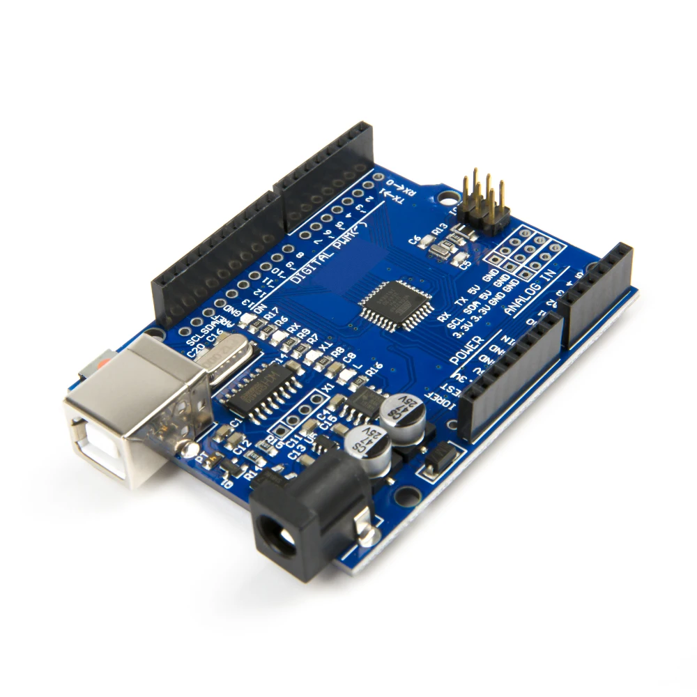 

10PCS/LOT UNO R3 MEGA328P CH340 CH340G for Arduino UNO R3 + USB Cable Free Shipping