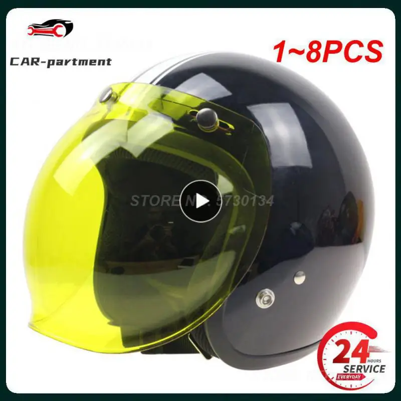 

1~8PCS Japan Tech Universal moto helmet Bubble shield flip up helmet windshield UV 400 sunshield for helmets