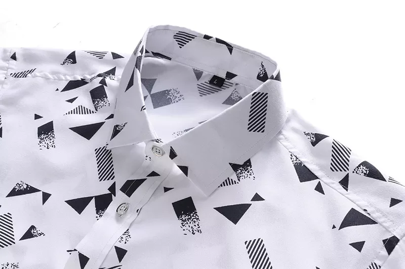 New2022 size 5XL 6XL 7XL  Men Shirt 2022 New Arrival Summer Fashion Print Casual Short Sleeve Shirts Brand Clothing