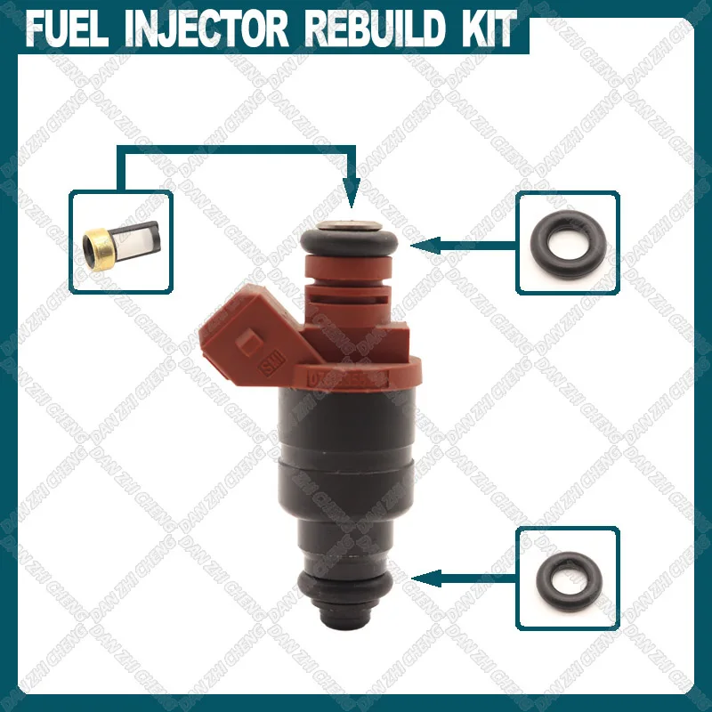 

Fuel Injector Service Repair Kit Filters Orings Seals Grommets for Au-di A4 A6 VW- Passat 2.8L Bico 078133551BA