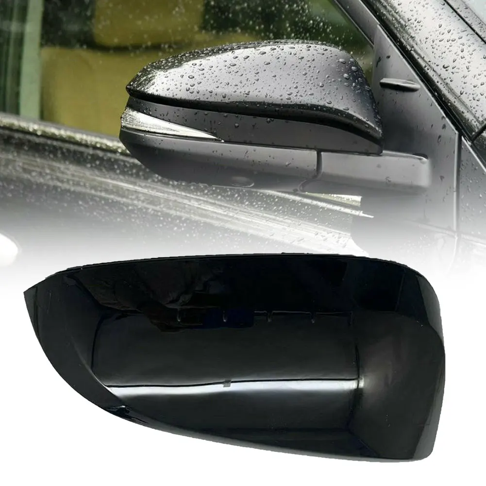 

1set Mirror Cover Cap ABS Plastic Ar Uniquely Color:Black Easy To Installation ForToyota RAV4 13-19 Mirror Cover