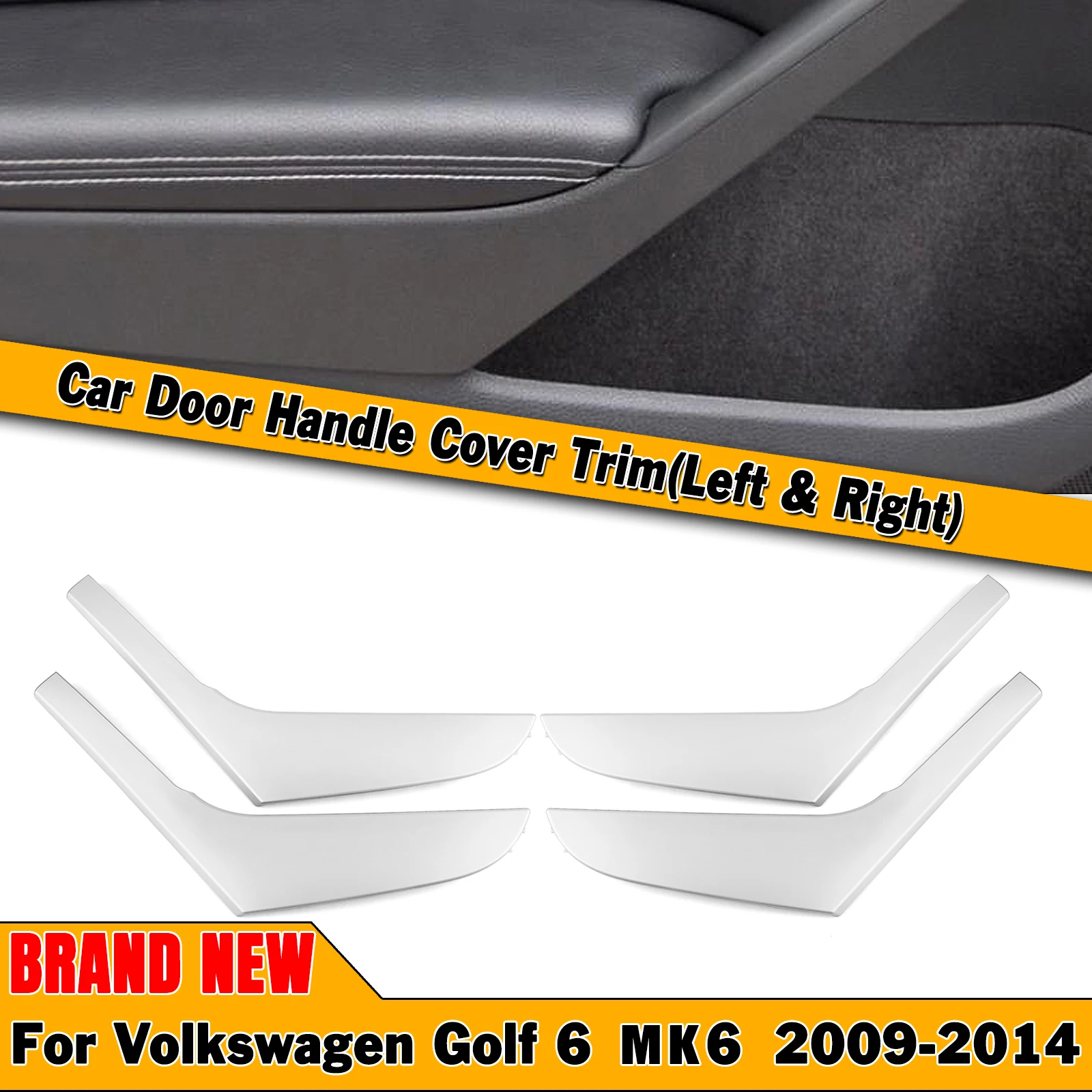 4 шт. Внутренняя деталь автомобиля Volkswagen VW Golf 6 MK6 2009-2014 двери хромированный