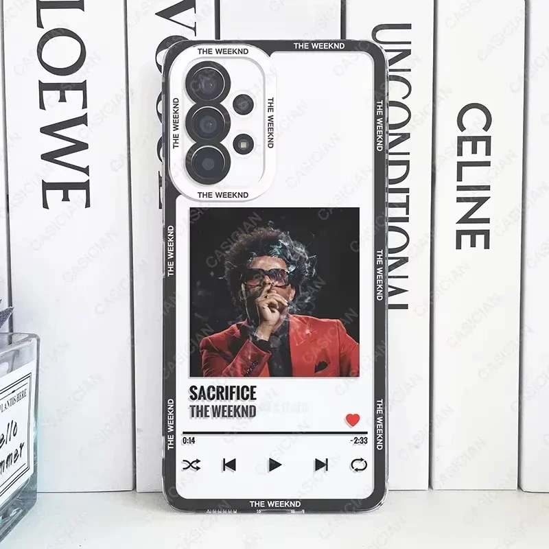 Phone Case For Samsung Galaxy S25 S24 S20 S21 FE S22 Plus S23 Ultra A54 A55 A34 A35 5G The Weeknd Minimalist Poster Soft Cover