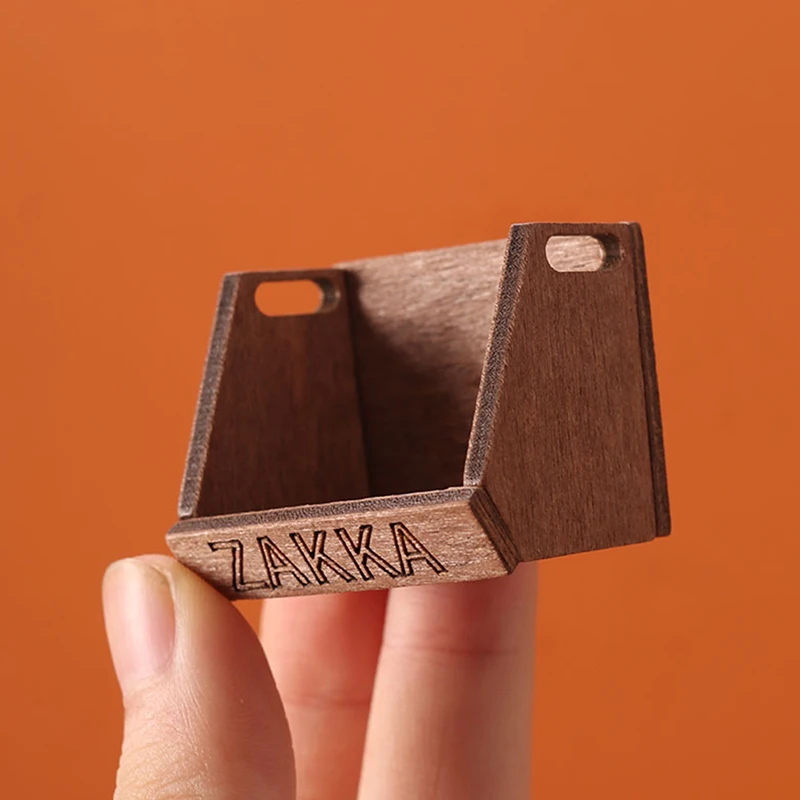 

1:12 миниатюрная деревянная корзина для хранения кукольного домика, книжная полка, мебель для хранения продуктов, модель кукол, декор для домашней жизни, игрушка