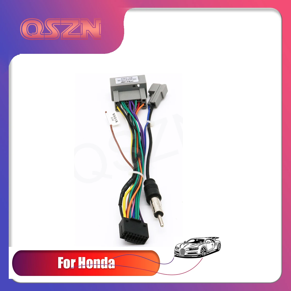 Купи NEW HOT Wire Harness Female Adapter Connector Cable Radio Wiring Connector Adapter Plug Kit For Honda Civic Accord 6th City Jade за 145 рублей в магазине AliExpress