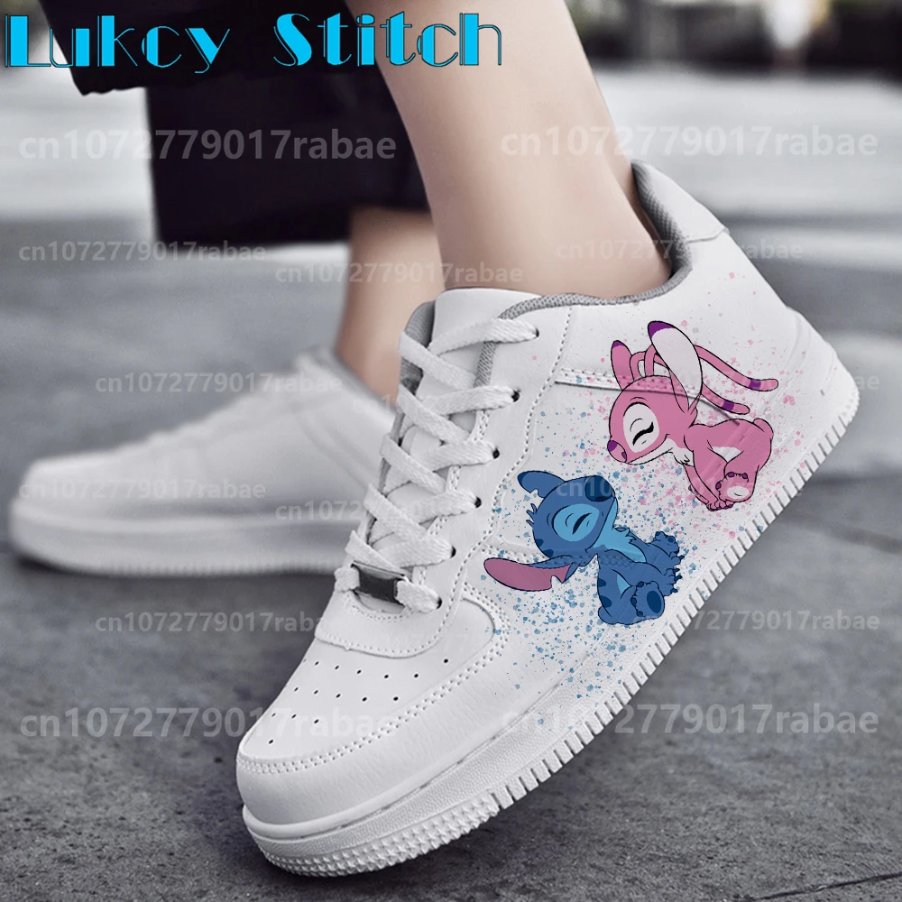 Stitch casual Shoes Male Platform Sneakers Fashion Women kateboarding 3D graffiti Student Casual shoes Christmas present