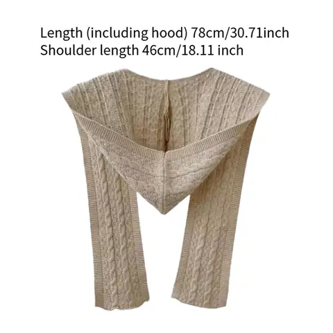 Полиэстер шарф с капюшоном Hooded Scarf