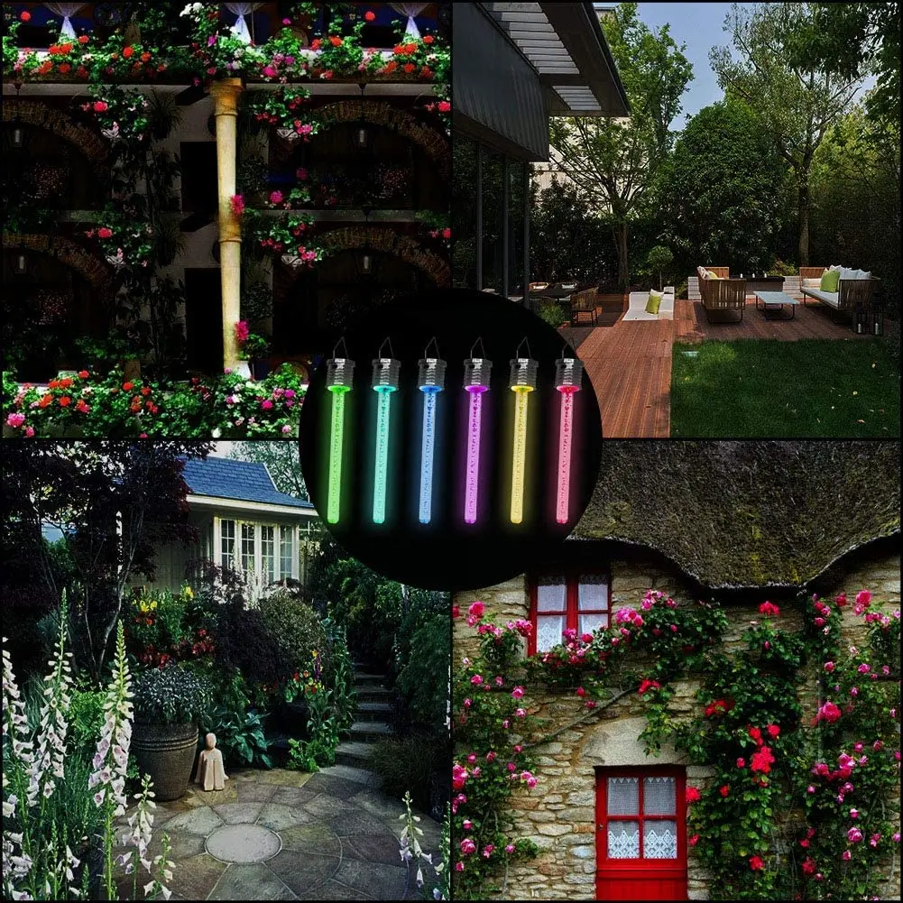 Уличный садовый светильник на солнечной батарее s лампа-трубка акриловый
