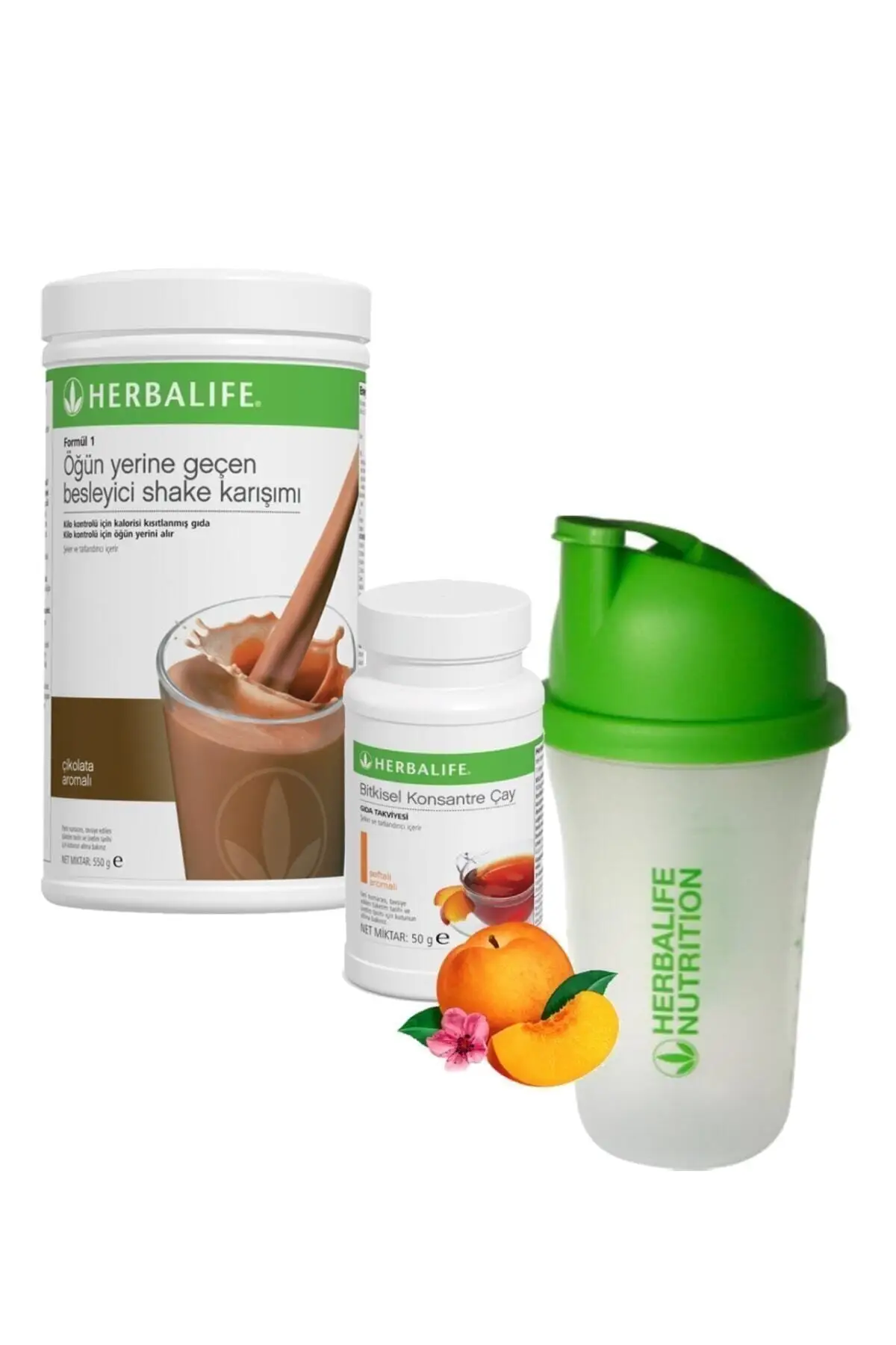 

Shake Chocolate 550 g Tea Peach 50 g and Shaker