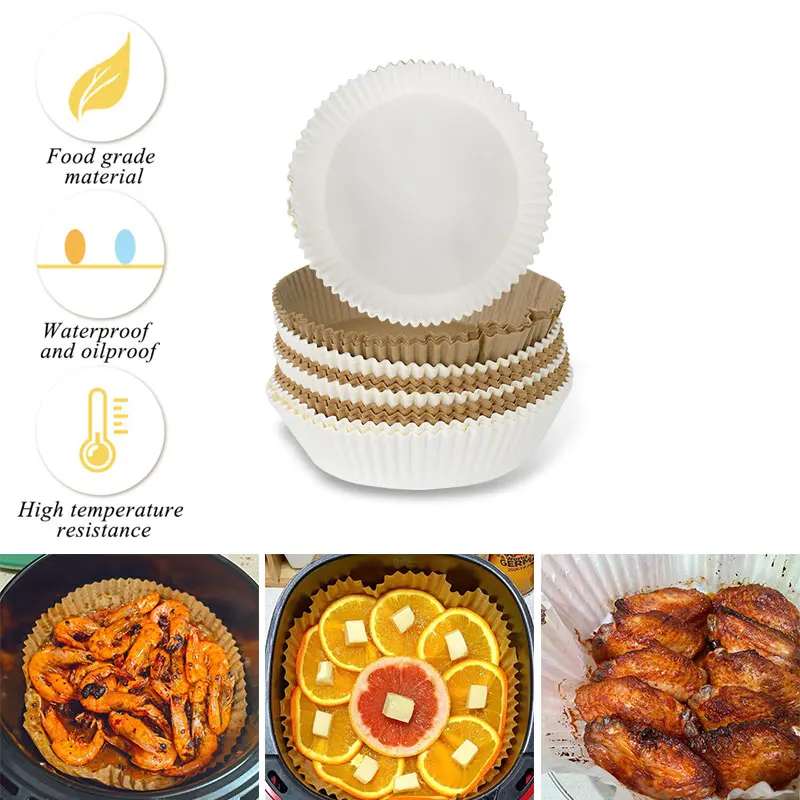 

25/50pcs Special Paper For Air Fryer Baking Oil-proof Home Kitchen Fryer Accessories Food Oven Pan Pad Air Fryer Baking Paper
