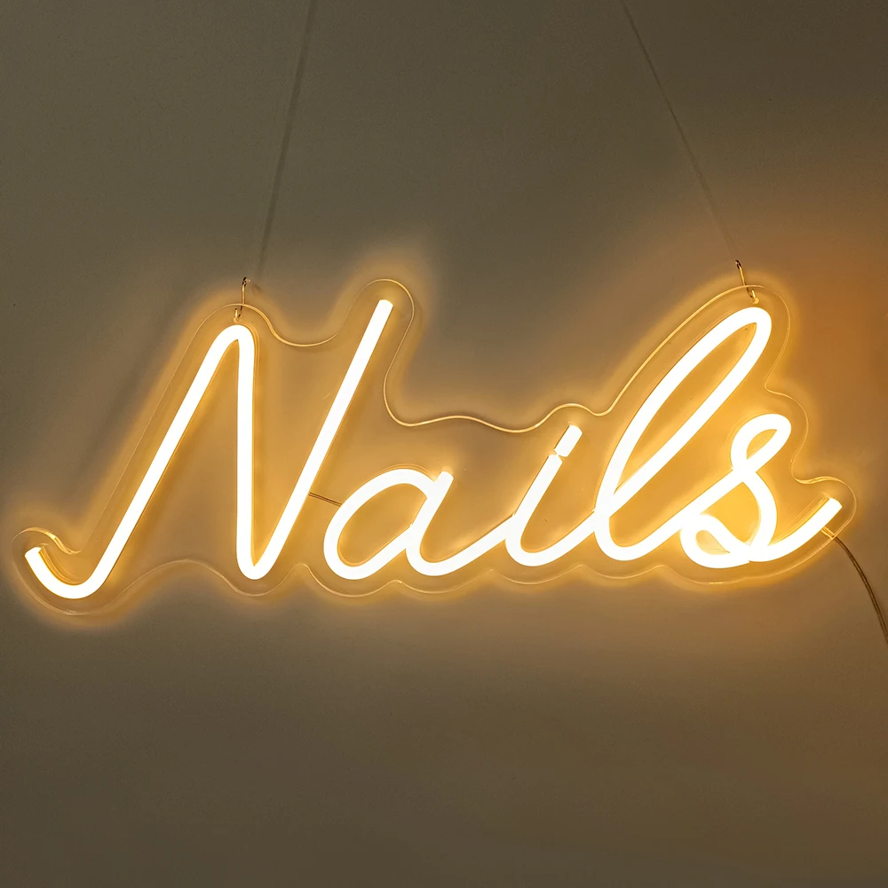 Wholesale Large LED Neon Sign Light Beauty Salon Hair Nails Personalized Design Neon for Spa Bar Store Wall Window Decoration