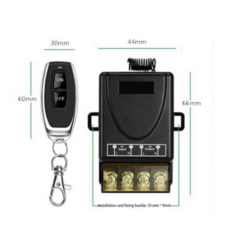 Беспроводной радиочастотный передатчик для водяного насоса 433 МГц 220 В 1 канал 30 А