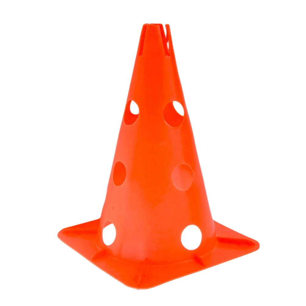 

5 Pcs Logo Cone Square Bottom Windproof Football Obstacle Collapsible Slotted Cones
