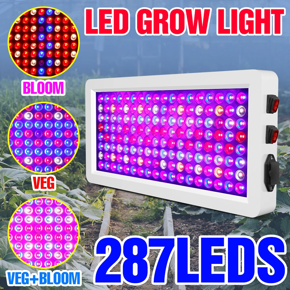 

LED Grow Light Full Spectrum Phytolamp Flower Seeds Plants Cultivation Growth Lamp For Indoor Greenhouse Hydroponic Grow Tent
