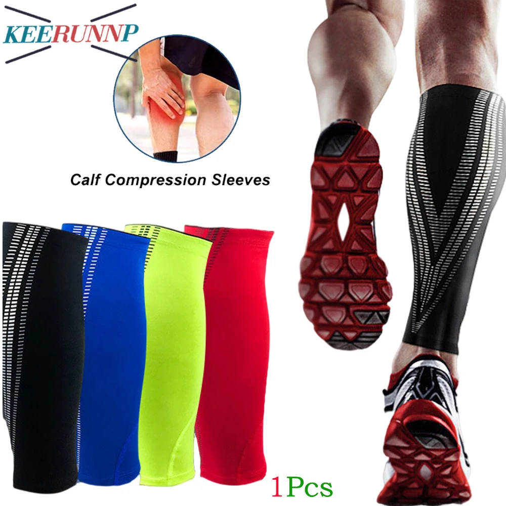 

1Pcs Calf Compression Sleeves for Soccer Sports,Shin Guard Support Sleeves Footless Socks Legs Pain Relief for Men Women,Fitness