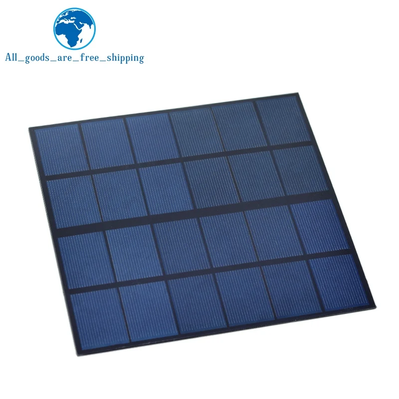 TZT 6 В 660 мА 4 Вт Солнечная панель Поликристаллическая 170*170 мм Мини система Sunpower DIY