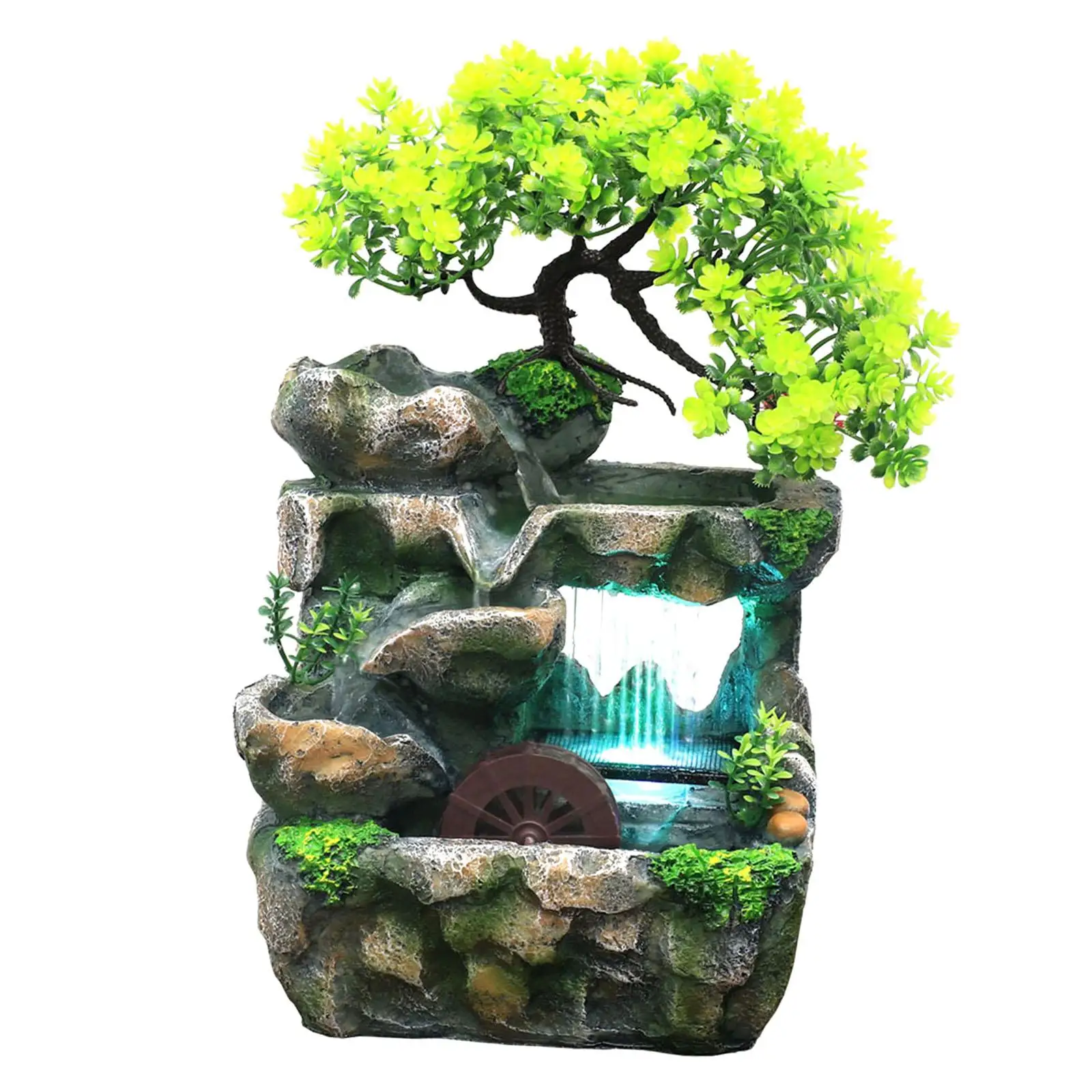 

Indoor Water Fountains Rockery Waterfall Fountain Bedroom Tabletop Ornament