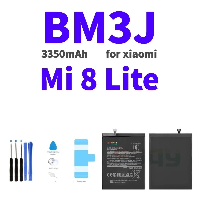 

3350mAh BM3J Phone Battery for xiaomi Mi 8 Lite Bateria for Mi 8 Lite Battery Replacement Batterie for xiaomi 8 Lite Batteria