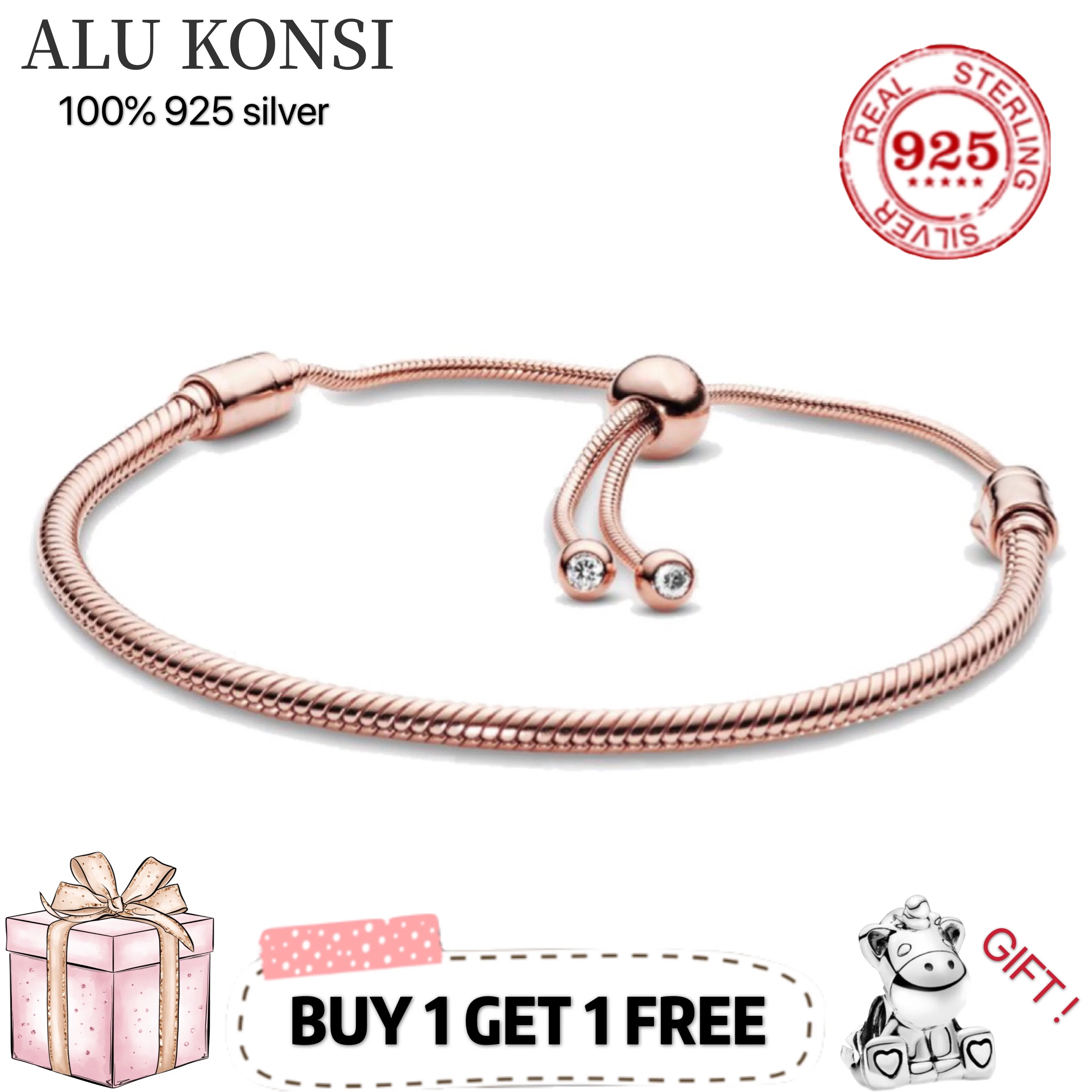 

Hot Sale 100% Real 925 Sterling Silver pan Bracelet for Women Fit Original Design snake Charms Bangle DIY high quality Jewelry