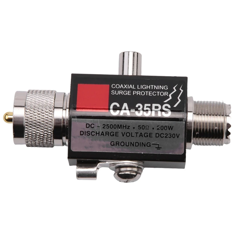 

CA-35RS Coaxial Lightning-Protector 0-3000Mhz Surge Protector Male To Female UHF Connector Lightning-Arrester